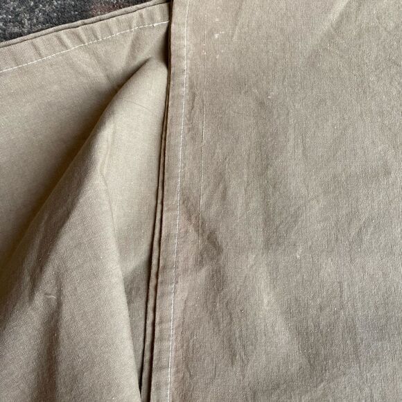 Sonoma Waffle Weave with Blocked Material Design Shower Curtain - Picture 3 of 8